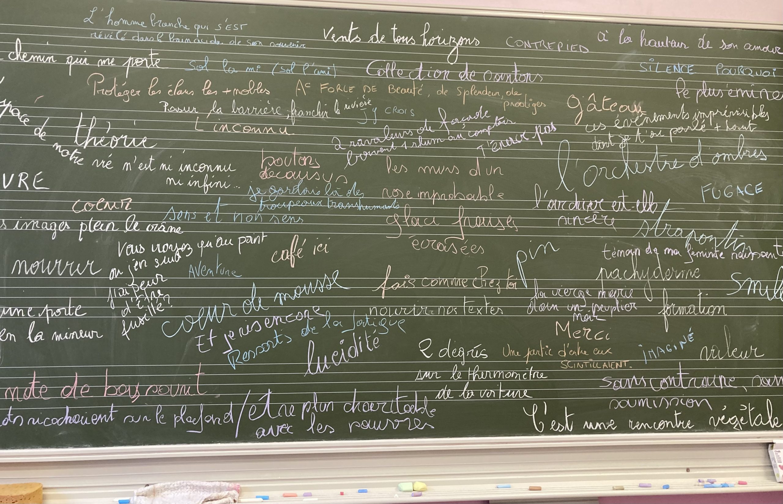 ACTUALITE N°24 : ATELIER D’ÉCRITURE AU CONSERVATOIRE DE VERVIERS